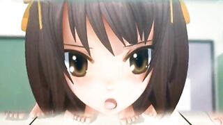 Haruhi Suzumiya 4some 3d