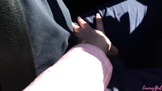 Outdoor Blowjob In The Car! Young Babe In A Cabriolet. Luxurygirl.