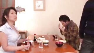 Japanese Stepmother & Sun Sex At Home
