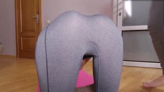 He Couldn't Resist My Yoga Pants And Pumped My Pussy Full Of Cum!