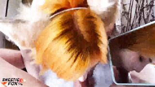 Pretty Redhead Hard Facefuck - Cum In Mouth