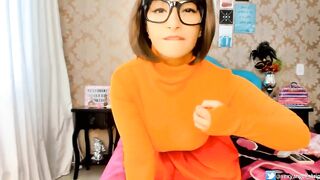 Cosplay Babe Velma Scooby Doo Joi, Jerk Off Instruction Punheta Guiada Bbc