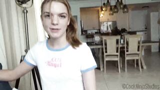Hot Tiny Ginger Teen Daughter Makes Step Dad Cum To Go Out - Dahlia Red