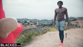 Blacked Tight Model Doesn't Have Time For Anything But Bbc