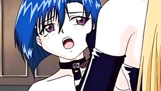 Strap On Lesbian Fuck In Hentai Film