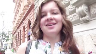 German Scout - First Time Anal For 18yr Young College Teen