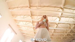Povd - Blonde Allie Rae Gets Her Pink Pussy Fucked Pov Style