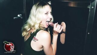 Hotwife Original Sindy Services Anonymous Bare Cock Through 1st Gloryhole