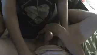 Wife Pegging Husband Hands Free Cum Then He Cums Again