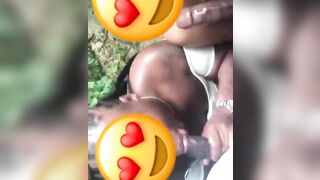 2 Best Friend Thots Sucking Dick In The Woods