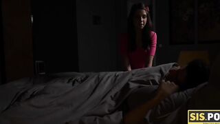 Sis. Porn. Teen With Prett Face Asks For Shelter In Stepbro Bed And Gets Na