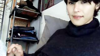 Sissy ladyboy Sarah SeaSol Jaegyun Schwartz tugging at her dick