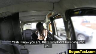 Real Taxi Brit Spunked In Mouth After Blowjob