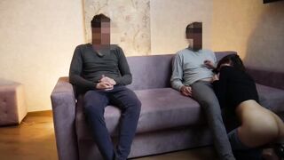 Hot Girl Have 2 Cuckold Boyfriends.