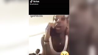 Hood Bitch Fucked While On The Phone