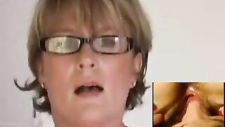 Mom Watching What She Should Not See.