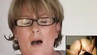 Mom Watching What She Should Not See.