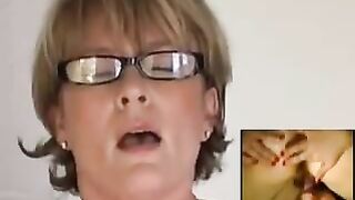 Mom Watching What She Should Not See.