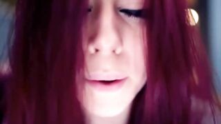 Webcam Cute Redhead Girl With Connected Toy