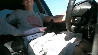 Draining His Balls On Public Road - Ourdirtylilsecret