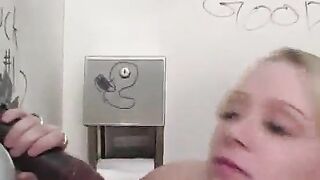 Katrina Tastes Black Cock At Gloryhole