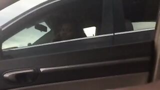 Ebony Watches Dick Flash While Talking On The Phone