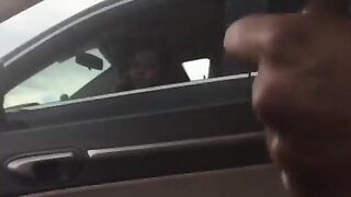 Ebony Watches Dick Flash While Talking On The Phone