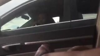 Ebony Watches Dick Flash While Talking On The Phone