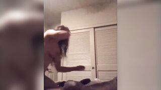 Busty Chick W/ Jungle Fever Knows How To Suck & Ride Bbc