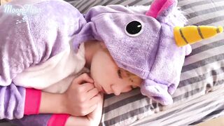 Teen In The Kigurumi Suck And Hardcore Sex After Waking Up Pov - Facial