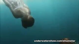 Nastya And Masha Are Swimming Nude In The Sea