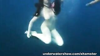 Nastya And Masha Are Swimming Nude In The Sea