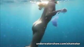 Nastya And Masha Are Swimming Nude In The Sea