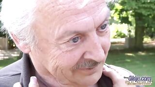Silly Grandpa Fucking Dirty Brunette