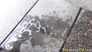 Asian Babes Piss Outdoors