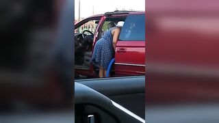 Upskirt Granny With Fat Ass