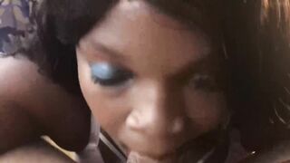 Ebony Hoe Sucks White Dick And Swallows
