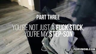 Pissed Off & Buxom Stepmom Gobbles On Dick