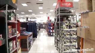 Public Kohl's Dressing Room Blowjob And Facial