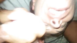 Hotwife Sucks Two Cocks And Gets Facial