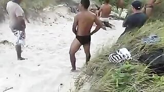 Slut Wife Gets Hard Fucking At The Beach.