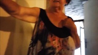 Braless Saggy Boobs On Granny Part 3