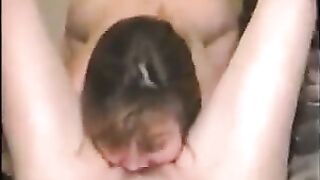 Mother Is Eating Her Little Girl Pussy Out