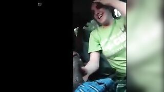 Sucking The Black Cock In The Car