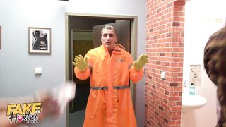 Fake Hostel Battle With Two Noisy Teens Ends In Ffm Threesome