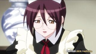 Hentaixxx - Horny Busty Maid Loses Her Virginity To A Fat Cock