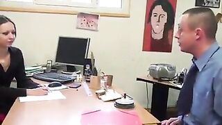 He Fucked Her During An Interview