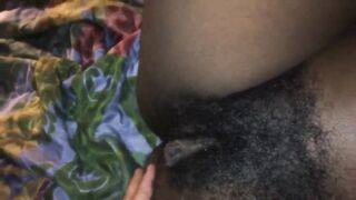 Ebony With Hairy Pussy And Long Pussy Lips