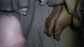 Cum On Sleeping Chinese Gf Feet