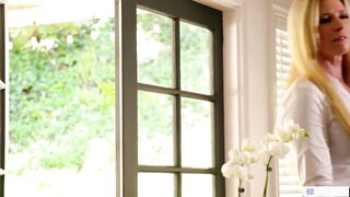 Blonde Milf Walks In On Stepdaughter Flying Solo